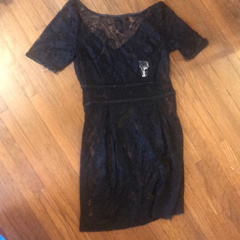 Urban outfitters black lace dress